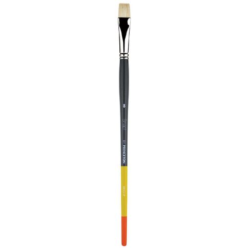 Princeton Snap Brush Long Handle Bristle Bright 8 White