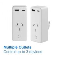 Laser Smart Wi-Fi Plug with Dual USB and Power Monitor