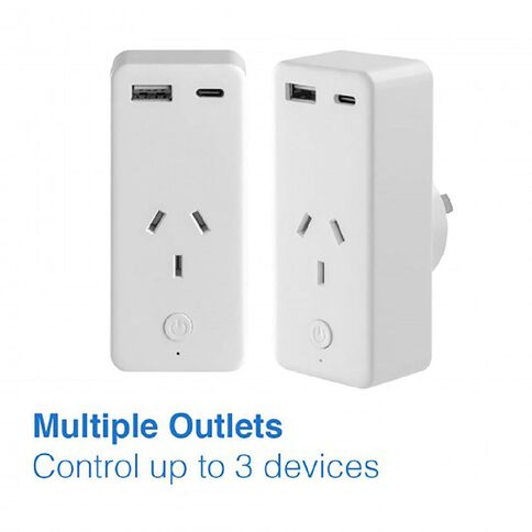 Laser Smart Wi-Fi Plug with Dual USB and Power Monitor