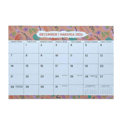 WS 2026 Monthly Planner Magnetic Multi-Coloured