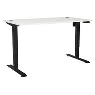 Jasper J Single Motor 3 Programmable Controller 1500mm Desk Black/White