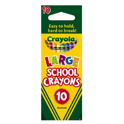 Crayola Large School Crayons 10 Pack