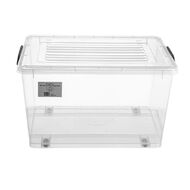 Living & Co Rolling Organiser 62L Clear