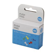 WS Push Pins 50 Pack Assorted