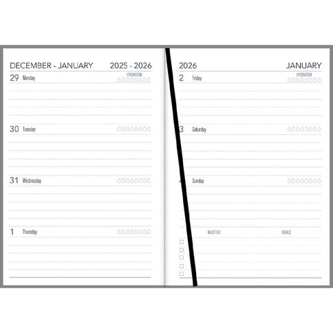 Collins 2026 Diary Day To Page Tropical Leaves Multi-Coloured A5