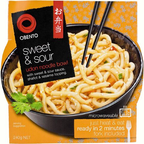 Obento Sweet & Sour Udon Noodle Bowl 240g