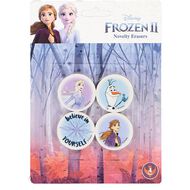 Frozen Disney Erasers 4 Pack Multi-Coloured