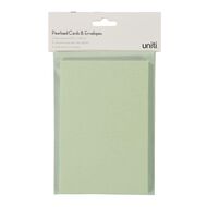 Uniti Cards & Envelopes Pearlised 6 Pack Mint