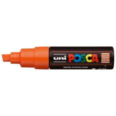 Uni Posca Marker 8.0mm Chisel Orange