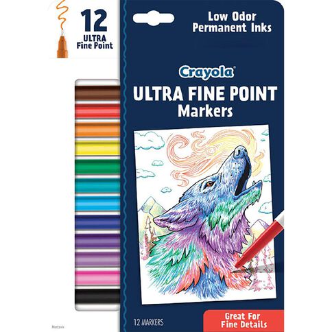 Crayola Ultra Fine Point Markers 12 Pack