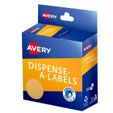 Avery Kraft Dispenser Dot Stickers 24mm 400 Labels
