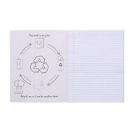WS Exercise Book 1L4 7mm Ruled Nature 28 Leaf Red Mid