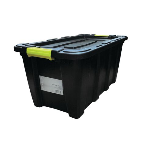 Living & Co Heavy Duty Storage Box Black 55L