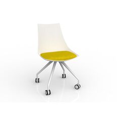 Knights Luna White Bumblebee Chair Yellow Mid Knights Luna White Bumblebee Chair Yellow Mid