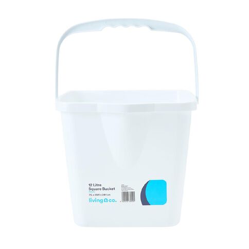 Living & Co Square Bucket Assorted 12L