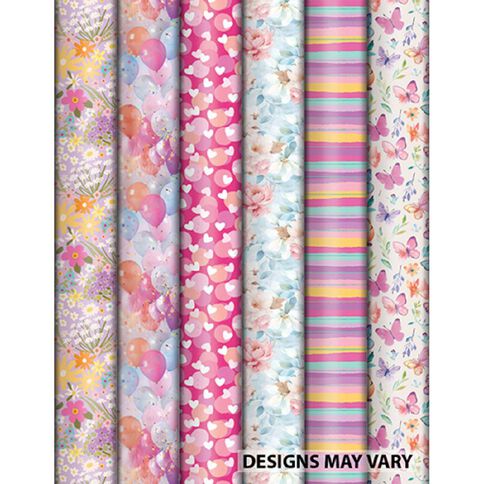 Artwrap Rollwrap FSC Mix Feminine 3m x 70cm Assorted