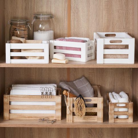 Living & Co Wooden Crate Large Natural