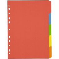 Dividers Card 5 Tab Multi-Coloured A4