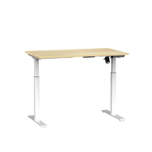 Knights Agile Boost Electric Single Sided Desk Frame Atlantic Oak Top