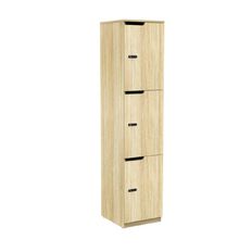 Knights Cubit Locker 400W 3 Door Atlantic Oak