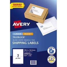 Avery Internet Shipping Labels 10 Pack 2 Per Sheet