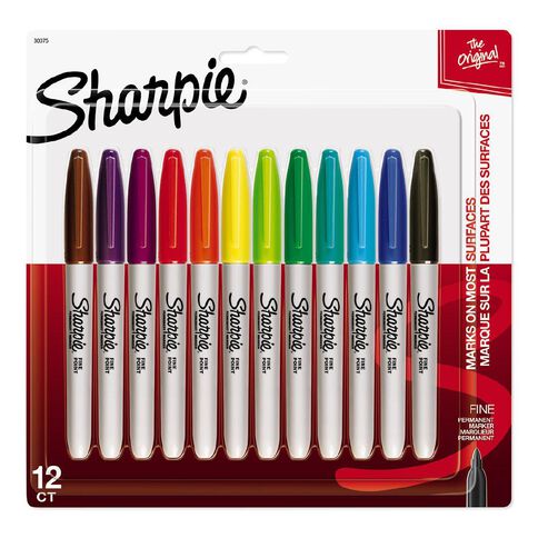 Sharpie Fine Point Permanent Marker Fashion 12 Pack Assorted 12 Pack