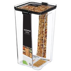 Sistema Ultra Tritan Canister Square Black 4L