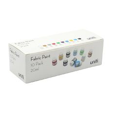 Uniti Fabric Paint 10 Pack