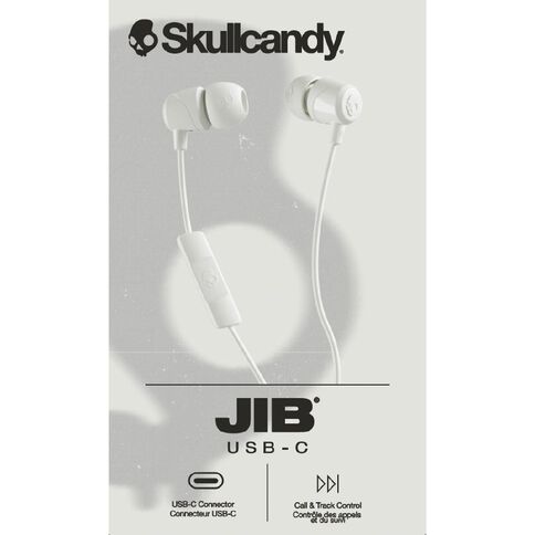 Skullcandy Jib  USB-C Wired Earbuds White