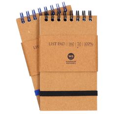 WS Notebook Wiro 80 Sheet Kraft