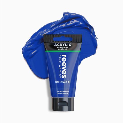 Reeves Fine Acrylic Paint Ultramarine 340 75ml
