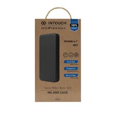 INTOUCH iPhone 13 Milano Wallet Case Black