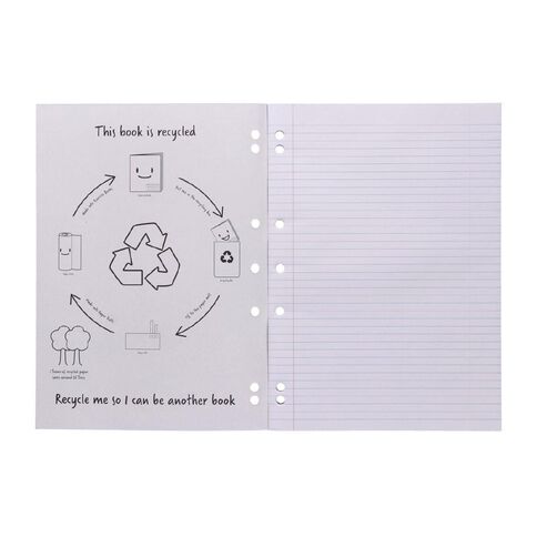 WS Exercise Book 1B8 Extra WA4 7mm Ruled 64 Leaf Punched Red Mid