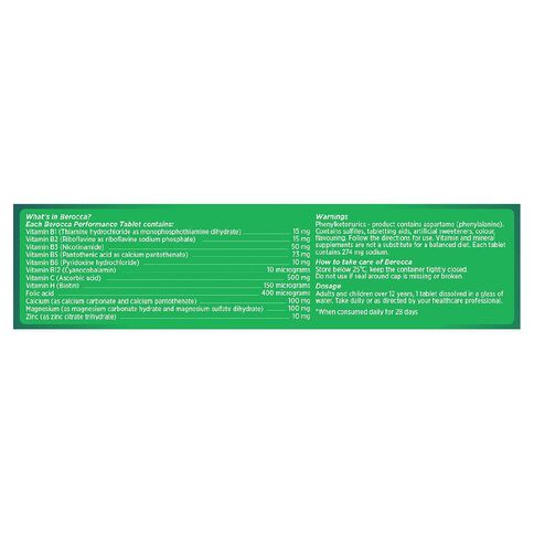 Berocca Energy Vitamin B & C Orange Flavour Effervescent Tablets 45 Pack