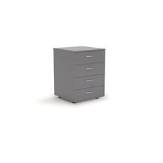 Ergoplan 4 Drawer Locking Mobile Silver