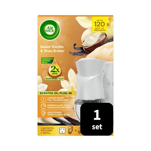 Air Wick Sweet Vanilla & Shea Butter Plug-in Triple Refill 3 Pack