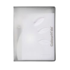 ColourHide Ring Zipper Binder Clear