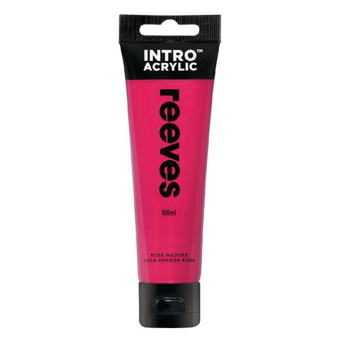 Reeves Intro Acrylic Paint Rose Madder 100ml