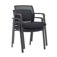 Knight Ozone Chair Black Frame Black Fabric
