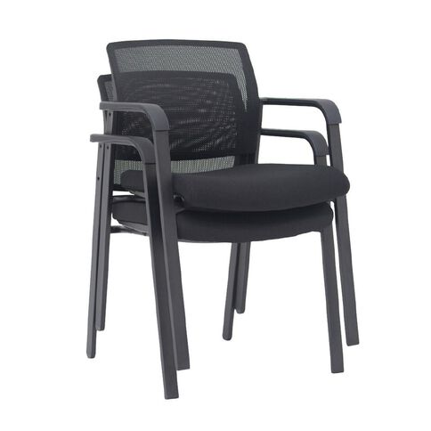 Knight Ozone Chair Black Frame Black Fabric