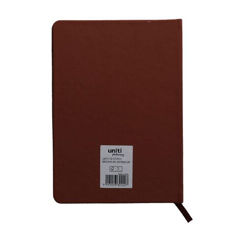 Uniti Stationery A5 Stitch Brown Notebook
