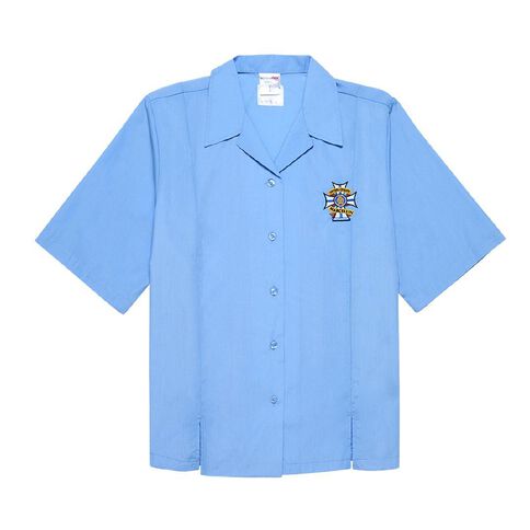 Schooltex Marcellin College Junior Short Sleeve Blouse - New Embroidery