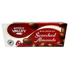 Waikato Valley Chocolates Milk Scorched Almonds Chocolate 200g Waikato Valley Chocolates Milk Scorched Almonds Chocolate 200g