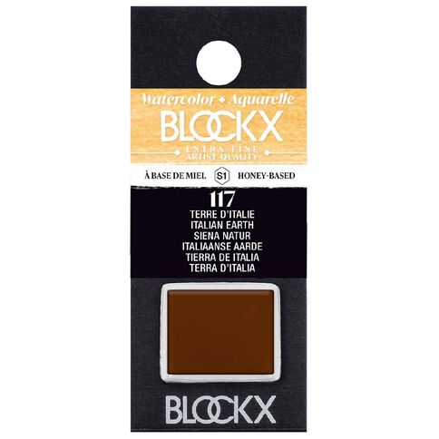 BLOCKX Watercolour Half Pan S1 117 Italian Earth