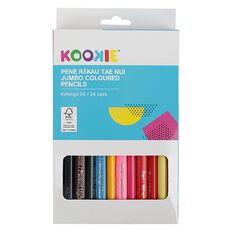 Kookie Te Reo Jumbo Coloured Pencils 24 Pack