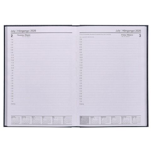 WS 2026 Diary A5 Day To Page Blue Dark