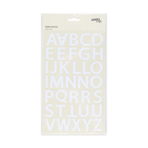 Uniti Foil Alpha Stickers White White