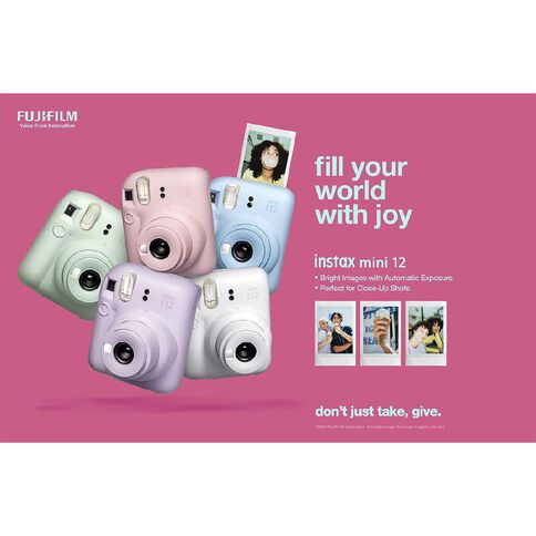 Fujifilm Instax Mini 12 Instant Camera with Case, Decoration Stickers,  Frames, Photo Album and More Accessory kit (Pastel Blue)