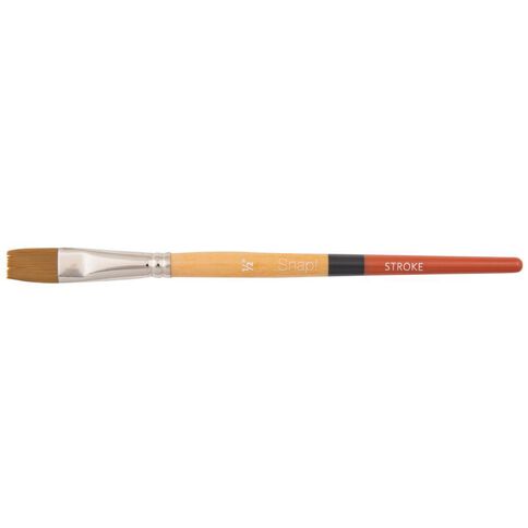 Princeton Snap Brush Short Handle Taklon Stroke 1/2 Gold