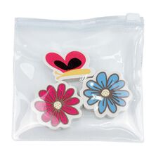 Uniti Garden Party Erasers 3 Pack